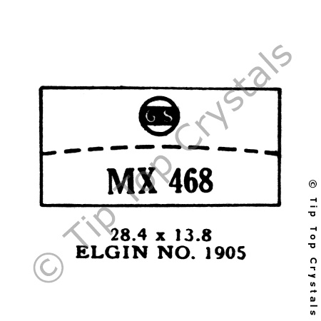 GS MX468 Watch Crystal