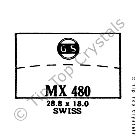 GS MX480 Watch Crystal