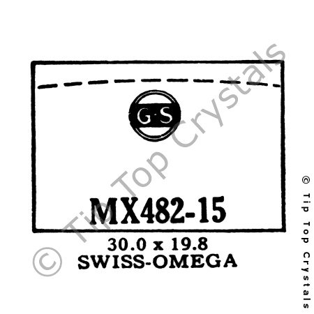 GS MX482-15 Watch Crystal