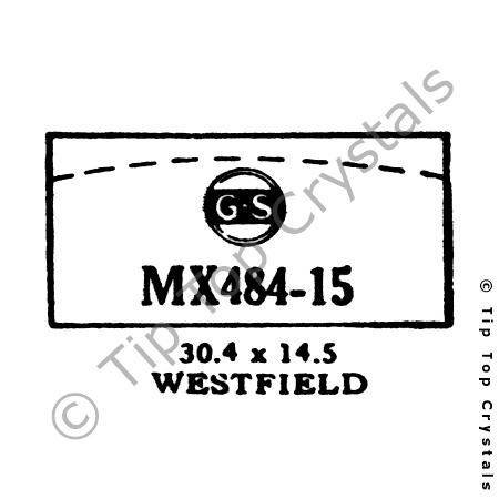 GS MX484-15 Watch Crystal