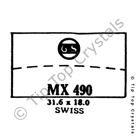 GS MX490 Watch Crystal