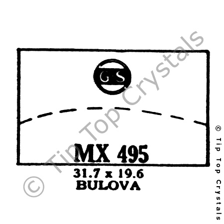 GS MX495 Watch Crystal