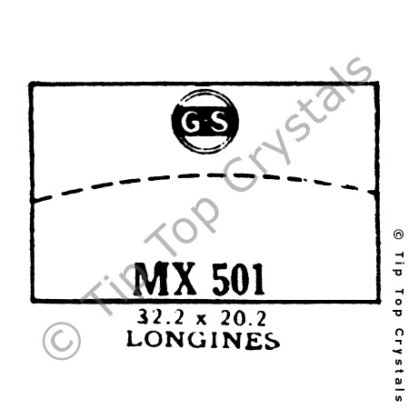 GS MX501 Watch Crystal