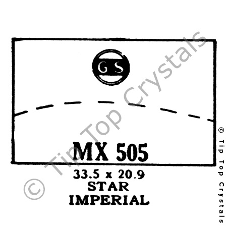 GS MX505 Watch Crystal