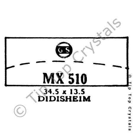 GS MX510 Watch Crystal