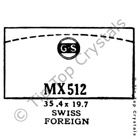 GS MX512 Watch Crystal