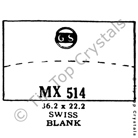 GS MX514 Watch Crystal