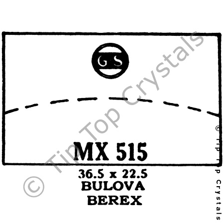 GS MX515 Watch Crystal