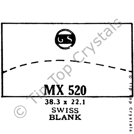 GS MX520 Watch Crystal