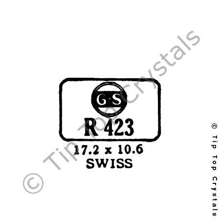 GS R423 Watch Crystal - Click Image to Close
