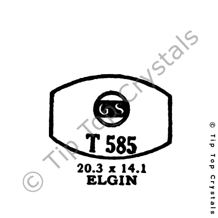 GS T585 Watch Crystal