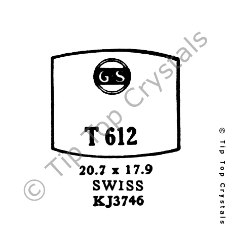 GS T612 Watch Crystal