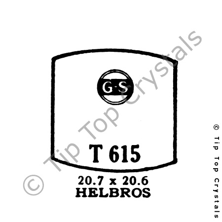 GS T615 Watch Crystal