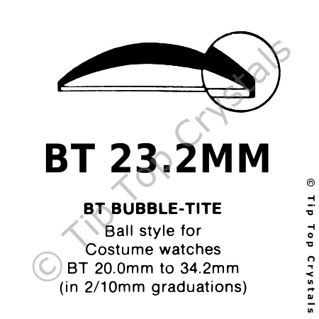 GS BT 23.2mm Watch Crystal