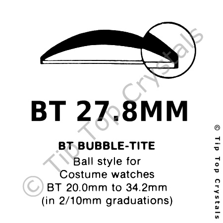 GS BT 27.8mm Watch Crystal
