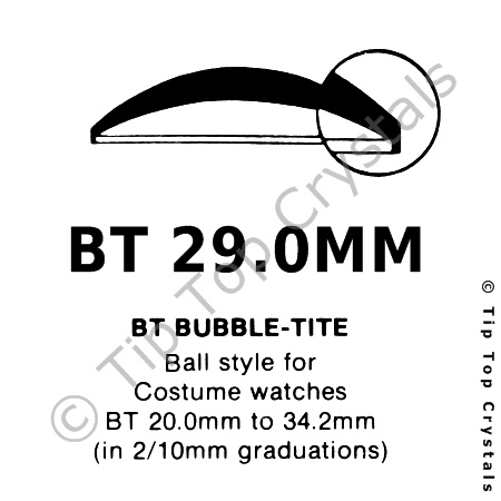 GS BT 29.0mm Watch Crystal