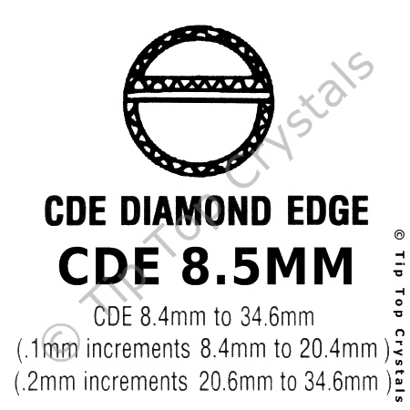 GS CDE 8.5mm Watch Crystal