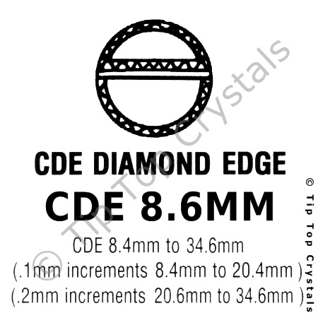 GS CDE 8.6mm Watch Crystal