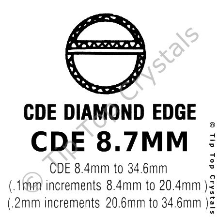 GS CDE 8.7mm Watch Crystal
