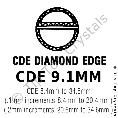 GS CDE 9.1mm Watch Crystal