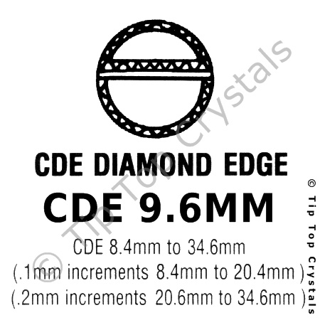 GS CDE 9.6mm Watch Crystal