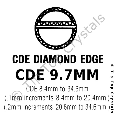 GS CDE 9.7mm Watch Crystal