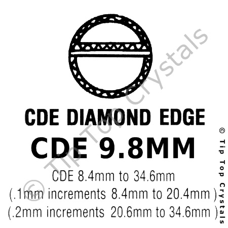 GS CDE 9.8mm Watch Crystal