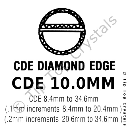 GS CDE 10.0mm Watch Crystal