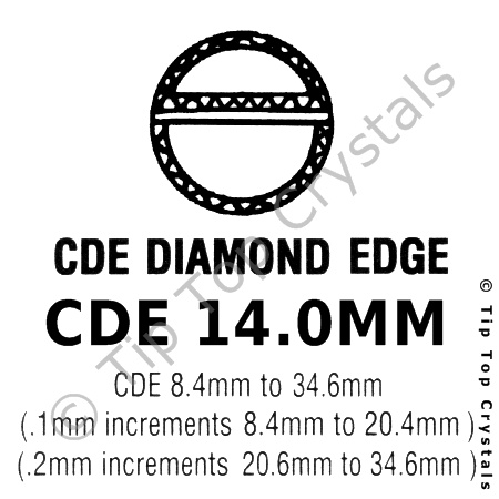 GS CDE 14.0mm Watch Crystal - Click Image to Close