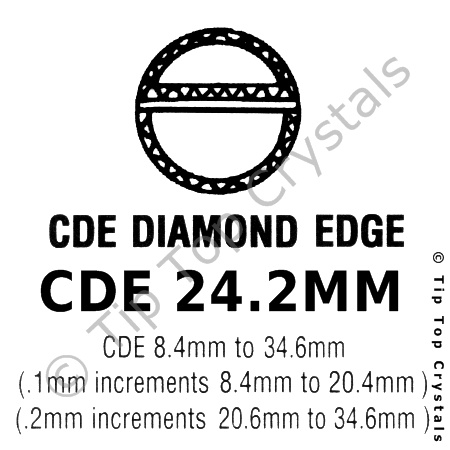 GS CDE 24.2mm Watch Crystal