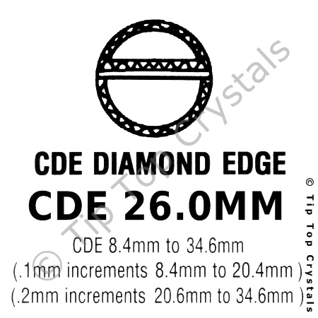 GS CDE 26.0mm Watch Crystal