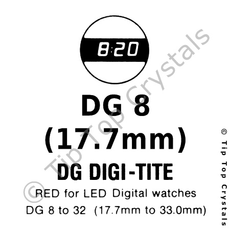 GS DG8 Watch Crystal - Click Image to Close