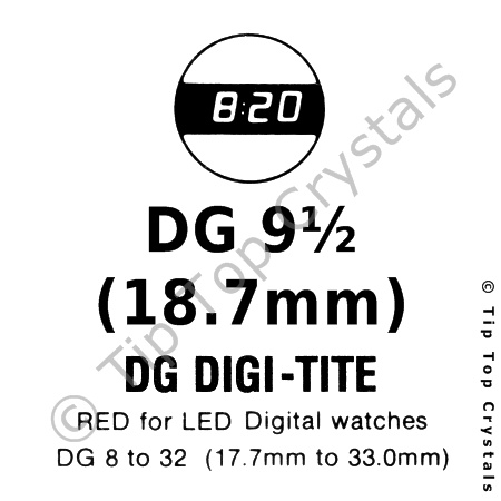 GS DG9-1/2 Watch Crystal - Click Image to Close