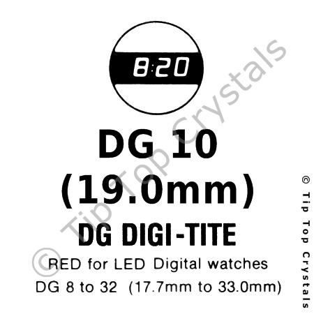 GS DG10 Watch Crystal - Click Image to Close