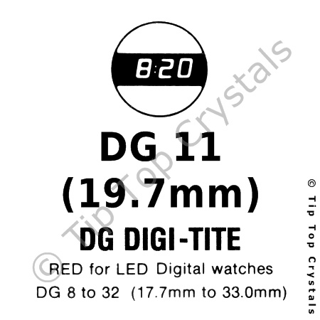 GS DG11 Watch Crystal - Click Image to Close
