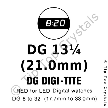 GS DG13-1/4 Watch Crystal