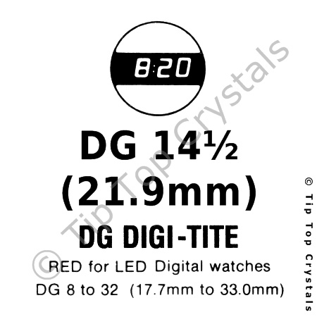 GS DG14-1/2 Watch Crystal - Click Image to Close