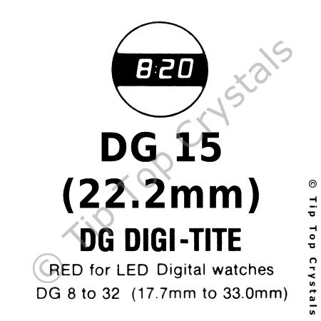 GS DG15 Watch Crystal - Click Image to Close