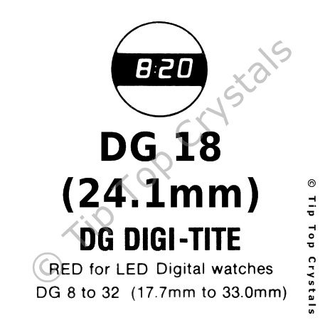 GS DG18 Watch Crystal - Click Image to Close