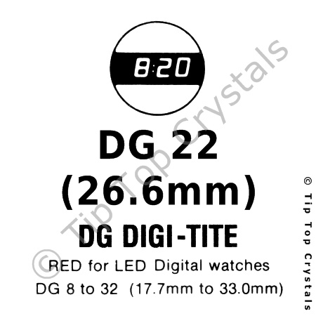 GS DG22 Watch Crystal - Click Image to Close