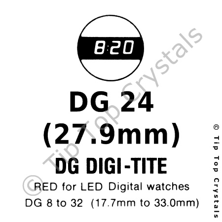 GS DG24 Watch Crystal - Click Image to Close