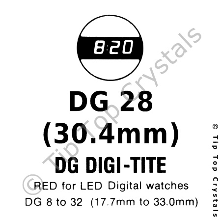 GS DG28 Watch Crystal
