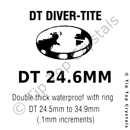 GS DT 24.6mm Watch Crystal - Click Image to Close