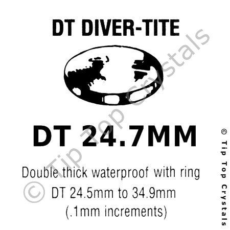 GS DT 24.7mm Watch Crystal