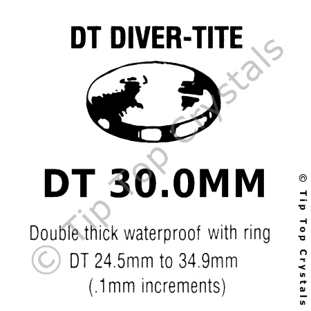GS DT 30.0mm Watch Crystal