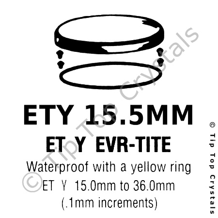 GS ETY 15.5mm Watch Crystal