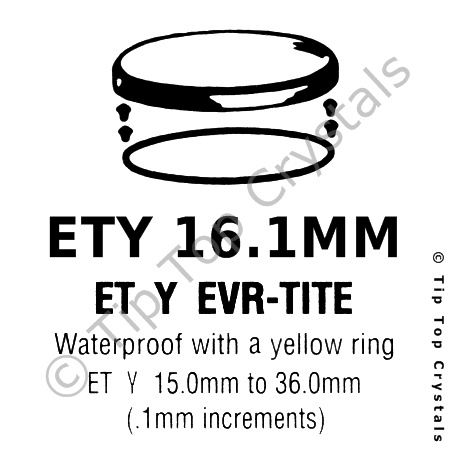 GS ETY 16.1mm Watch Crystal