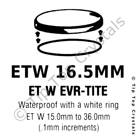 GS ETW 16.5mm Watch Crystal