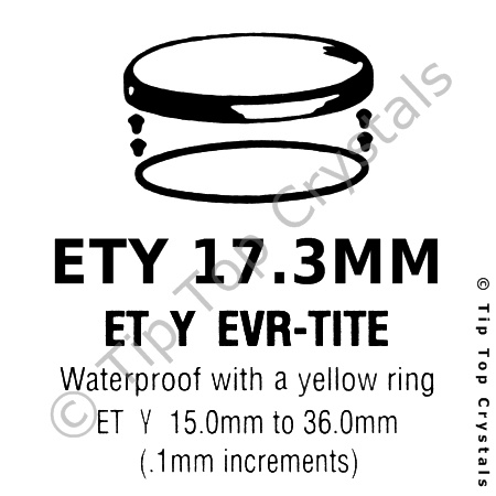 GS ETY 17.3mm Watch Crystal