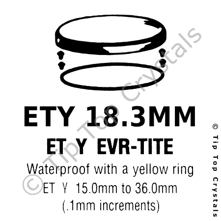 GS ETY 18.3mm Watch Crystal
